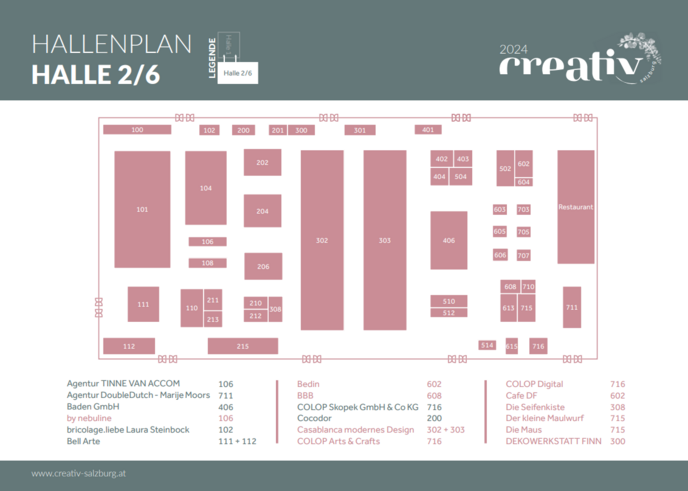 Hallenplan Halle 2/6